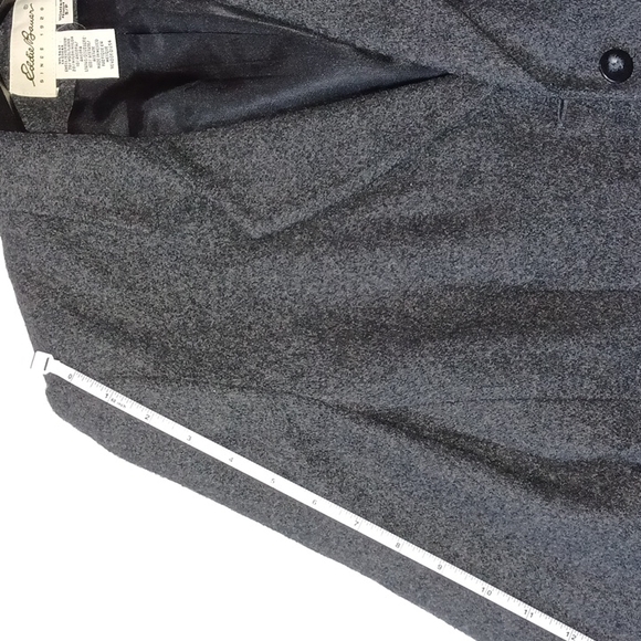 Eddie Bauer Gray Wool Blend Structured Blazer Women's Small oversized blazer - Picture 14 of 17